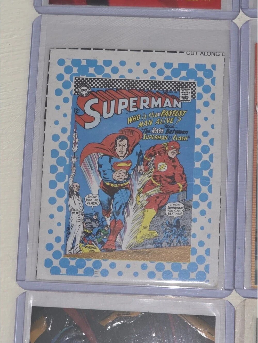 20 Card Lot DC Heroes Flash Superman Wonder Woman Hard Hitters Holos Brilliants